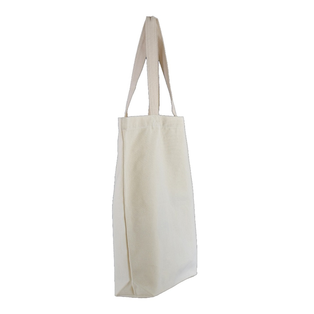 Natural canvas tote bag, set of 3, NEW - Picture 2 of 8